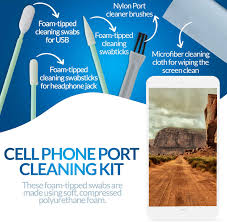 Another option is to use a tooth pick to gently scrape the inside of the port. 35 Pieces Phone Cleaning Kit Danzix Cleaner Usb Charging Port And Headphone Jack Brush Set Compatible