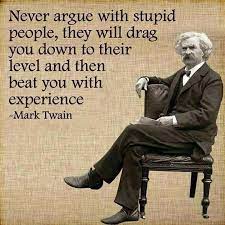 Don T Waste Your Time Arguing With Foolish People One Sentence Quotes Mark Twain Quotes Wisdom Quotes