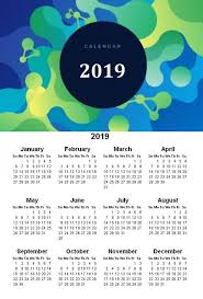 Watercolor Monthly 2019 Calendar 2019 Calendar Calendar Calendar Printables