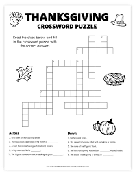 Thanksgiving crossword puzzle free printable. Free Printable Thanksgiving Crossword Puzzle Pjs And Paint
