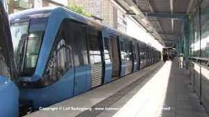 Stockholms tunnelbana) on ruotsin ainoa metrojärjestelmä maan pääkaupungin tukholman seudulla. Sl Tunnelbana Tag Metro Trains At Karrtorp Station Stockholm Sweden Youtube