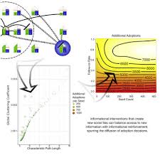 Information interventions can increase technology adoption through  information network restructuring