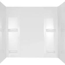 The alaska white acrylic tub or shower surround is the perfect solution for economical renovations. American Standard Ovation 60 In Right Drain Bathtub In Arctic White 2647 112 011 The Home Depot Tub Surround Bathtub Walls Custom Shower Doors