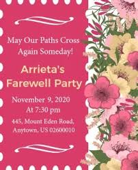 You'll find an overflowing gallery of options in assorted styles and designs, and our templates will guide you through the simple creating process in minutes. Create Custom Farewell Party Invitation Cards For Free Photoadking