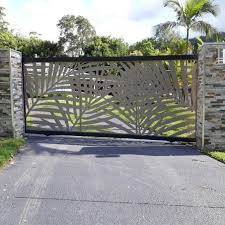 1) select your gate size ( follow your current gate ): China Powder Coated Laser Cut Screens Sliding Door Single Gate Laser Cutting Screen Gate China Door Metal Gates