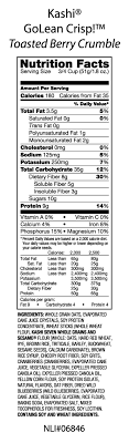 kashi go lean nutrition label