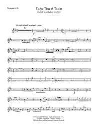 Our sheet music catalogue for the trumpet contains hundreds of rock, pop and jazz standards with audio recordings of the rest of the band to accompany you. Take The A Train Sheet Music Duke Ellington Trumpet Solo Sheet Music Jazz Sheet Music Sheet Music Notes