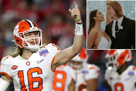 Who is trevor lawrence's wife? Trevor Lawrence Marissa Mowry Marriage Ceremony Pictures