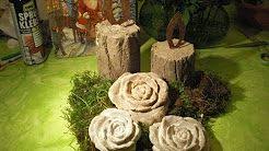 Glitzer Else Beton Youtube Beton Giessen Papierrosen Weihnachtsstern Beleuchtet