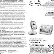 900r Baby Monitor User Manual 29000 Wideview Ib 10 25 13 Summer Infant