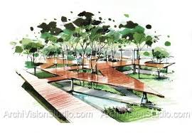 Garden Illustrator Landscape Rendering Landscape Architecture Graphics Landscape Design Architecture Graphics