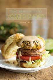 Thai Sweet Potato Veggie Burgers With Spicy Peanut Sauce Recipe Sweet Potato Veggie Burger Veggie Burger Recipes
