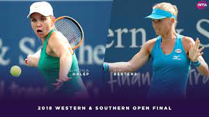 Highlights | bertens wint in madrid! Simona Halep Vs Kiki Bertens 2018 Western Southern Open Final Wta Highlights Youtube