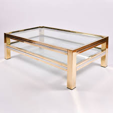 Full of structure and elegance, this chrome coffee table is stunning and sleek. 1960s Italian Rectangular Brass And Chrome Coffee Table Valerie Wade