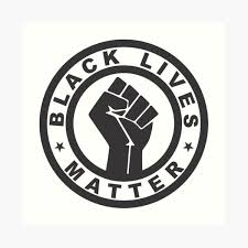 Logo / graphic inspired by black lives matter. Blm Fist Logo Art Print By Themposs Redbubble