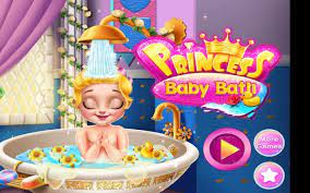 Click on the different objects to see what they do for the bathing baby. Kid S Game Princess Baby Bath Baby Games For Android Apk Download