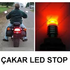 Motosiklet Cift Duylu Led Ampul Park Sabit Stop Cakarli Yanar