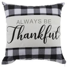 Black And White Buffalo Check Pillows Hobby Lobby Always Be Thankful Buffalo Check Pillow Cover Buffalo Check Pillows Pillow Covers Buffalo Check