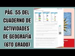 Publicado a principios de 1964. Pag 55 Del Cuaderno De Actividades De Geografia Sexto Grado Youtube
