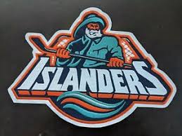 The letters ny stand for the city of new york. 1995 97 New York Islanders Nhl Hockey Fisherman Team Logo 10x14 Jumbo Patch Ebay