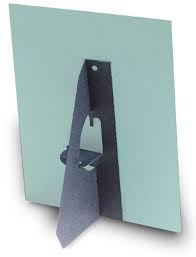 White available for 4x6 & 5x7 frames only; National Artcraft Single Wing Easel Backs Self Stick National Artcraft