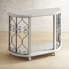 Our Vintage Inspired Console Table S Name Derives From Its Half Moon Shape Also Like The Moon We Ve Half Moon Console Table Console Table Gray Console Table