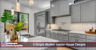 5 simple modern interior house designs