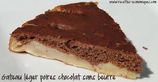 Gateau Leger Poires Chocolat Sans Beurre Recettes De Cuisine Avec Thermomix Ou Pas