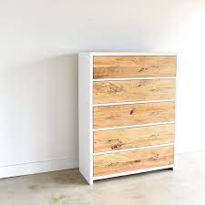 Crafted from reclaimed pine, it shows the knots and natural imperfections that make each piece subtly unique. Large Modern Dresser White Reclaimed Wood 5 Drawer Dresser Etsy Scandinavian Dresser Modern Dresser Dresser Drawers
