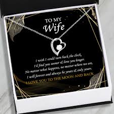 We all want to gift an exclusive gift to our wives and see that happy smile on their faces, but often when we think about the ideal one, we are so when we men are toying with the idea of buying that perfect gift for our respective wives, we always miss that shopping assistant which google always. Wife Gifts Forever Love Necklace Pendant To My Wife From Husband Jewelry For Women Her Best Gift Ideas For Anniversary Birthday Bv40 Homewix