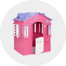 Royalty has a throne room ready for them, the wizard's have a potion room set up with some potions in glass jars waiting for them. Playhouses Target