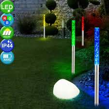 Solar boden lampen für den garten. 5er Set Led Solar Lampen Rgb Aussen Stab Steck Strahler Garten Weg Stein Leuchten Ebay