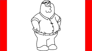 How To Draw Peter Griffin From Family Guy - Step By Step Drawing - Youtube