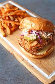 This Spicy Chicken Buttermilk Chicken Sandwich Is Made With A Delicious Blend Of Spices And T Chicken Sandwich Sweet Corn Salad Recipe Buttermilk Fried Chicken