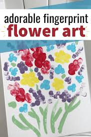 Preschool aged children (aged 2, 3, 4 & 5 yrs) need opportunities to develop their growing abilities through books, games, songs, science, math and art activities. Adorable Fingerprint Flower Art For Mother S Day