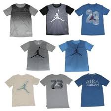 Details About Nike Boys Air Jordan T Shirt Cotton Dri Fit Shirt Size M L Xl New W Tags