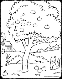 Tree coloring pages for adults archives and of at page. Apple Tree Kiddicolour