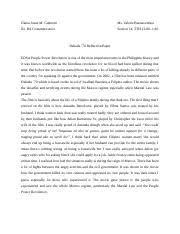 Check spelling or type a new query. Dekada 70 Reflection Paper Diana Joane M Gumiran Ms Valerie Buenaventura Iii Ba Communication Section 14 Tth 12 00 1 30 Dekada 70 Reflection Paper Course Hero