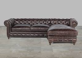 Brown leather couch with chaise. Brown Leather Sofa With Chaise Rolled Arm
