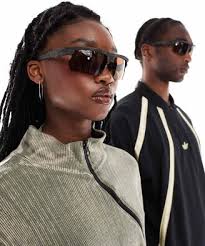 Oakley bisphaera wraparound sunglasses in brown