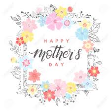 En esta imagen te presentamos un bonito diseño. Feliz Dia De Las Madres Tipografia Feliz Dia De La Madre Letras Dibujadas A Mano Con Elementos Florales Hojas Y Flores Tarjeta De Felicitaciones De Temporada Perfecta Para Impresiones Pancartas Invitaciones Ofertas
