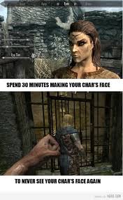 Making Your Character Skyrim Memes Skyrim Skyrim Funny