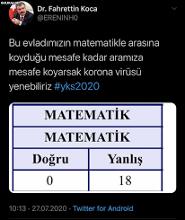 Maybe you would like to learn more about one of these? Dr Fahrettin Koca Ereninho Bu Evladimizin Matematikle Arasina Koydugu Mesafe Kadar Aramiza Mesafe Koyarsak Korona Virusu Guldum Net Caps Arama Motoru