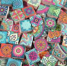 Ceramic Mosaic Tiles Medallions Moroccan Tile Mosaic Blue Ceramic Mosaic Tile Mosaic Tiles Boho Tiles