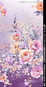 花卉图案有图层 flower wallpaper flower painting floral wallpaper