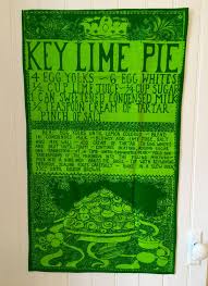 Fabulous Key Lime Pie Recipe Tea Towel By Key West Hand Print Etsy Recipe Tea Towel Key Lime Pie Hand Printed Fabric