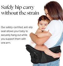Amazon Com Tushbaby The Only Safety Certified Hip Seat Baby Carrier As Seen On Shark Tank Ergonomic Waist Carrier For Newborns Toddlers Children Black Baby