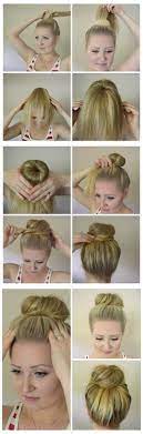 How To Use A Hair Donut Hair Tutorial Hair Donut Hair Styles Hair Tutorial