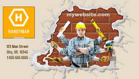 So how can you improve your handyman business? Handyman Business Card Template Postermywall