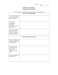 Various motives prompt empires to seek to expand their rule over other countries or territories. Chapter 11 Section 1 Imperialism Worksheet
